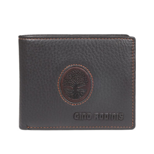Billetera de cuero, colección Etnica, Modelo 931 Arbol de la vida- Gino Rodinis
