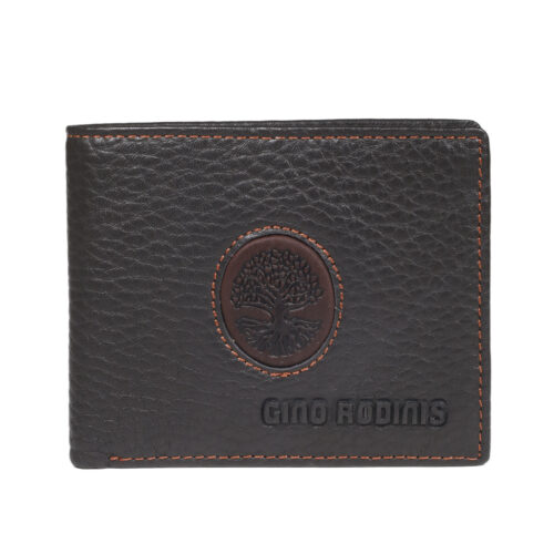 Billetera de cuero, colección Etnica, Modelo 932 Arbol - Gino Rodinis
