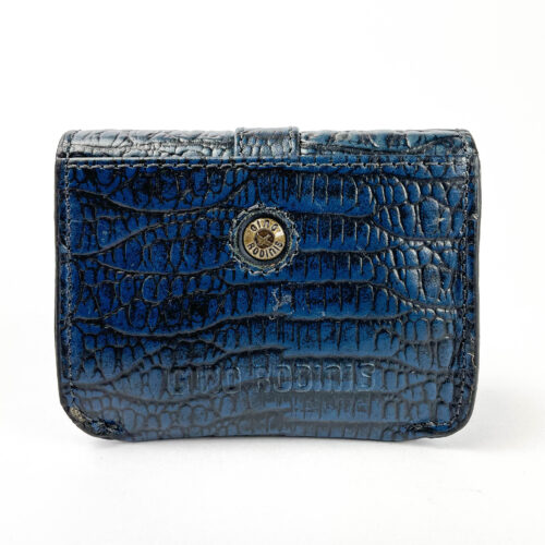 Monedero - Tarjetero Croco 783 Azul/Naranja - Imagen 3