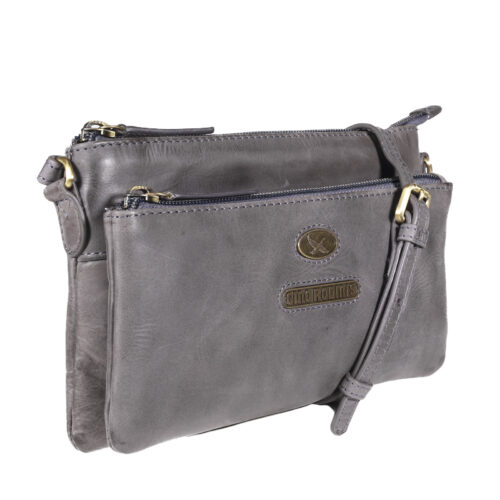 CARTERA DE CUERO MUJER - COLOR AZUL - MODELO 2097 - GINO RODINIS
