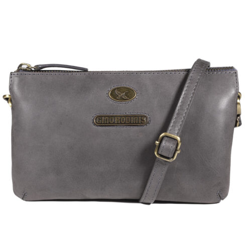 CARTERA DE CUERO MUJER - COLOR AZUL - MODELO 2096 - GINO RODINIS