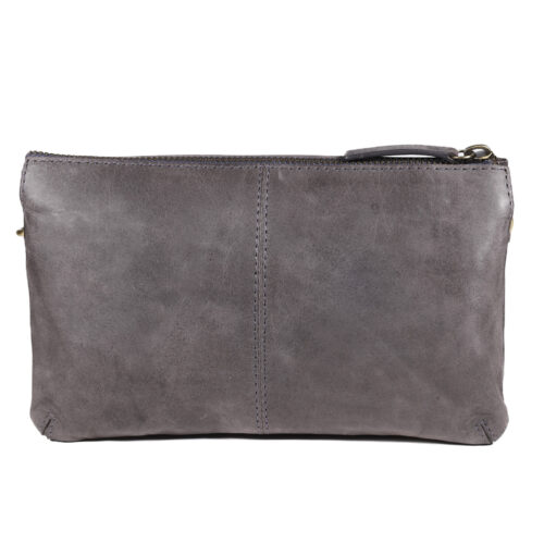 CARTERA DE CUERO MUJER - COLOR AZUL - MODELO 2096 - GINO RODINIS