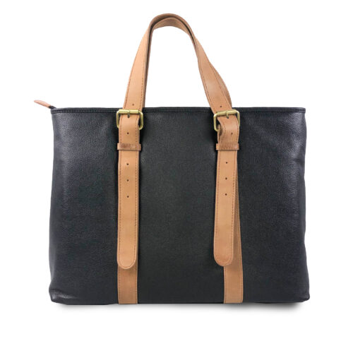 Tote Bag 2203 Negro/Beige - Imagen 3
