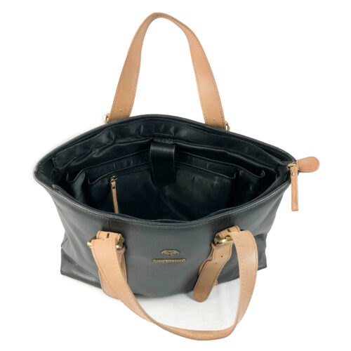 Tote Bag 2203 Negro/Beige - Imagen 4