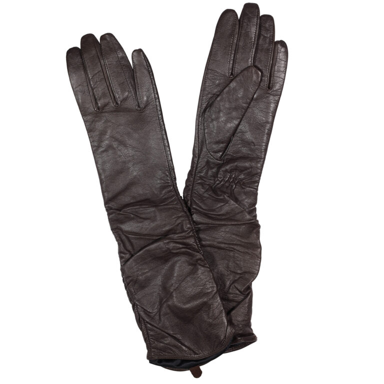 guante de cuero mujer g29 marron