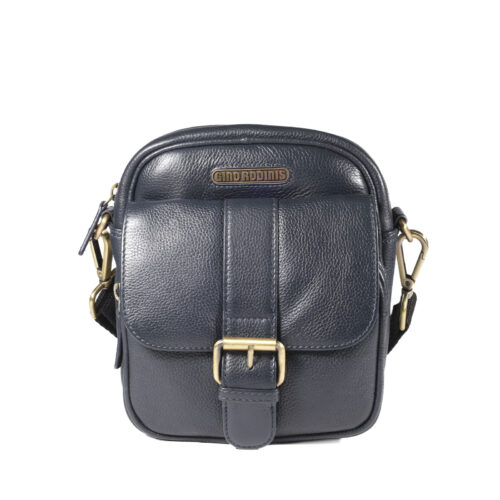 Morral de Cuero en color Azul - 1260 - Gino Rodinis