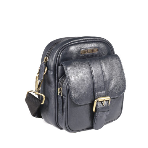 Morral de Cuero en color Azul - 1260 - Gino Rodinis