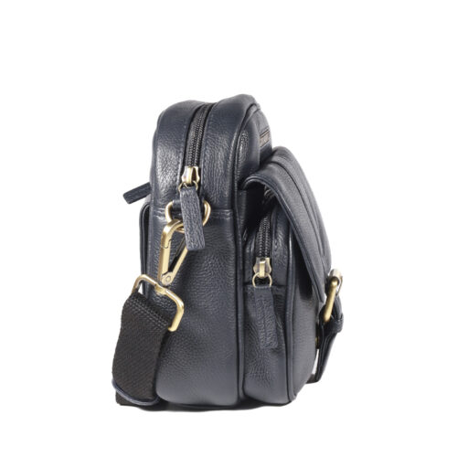 Morral de Cuero en color Azul - 1260 - Gino Rodinis