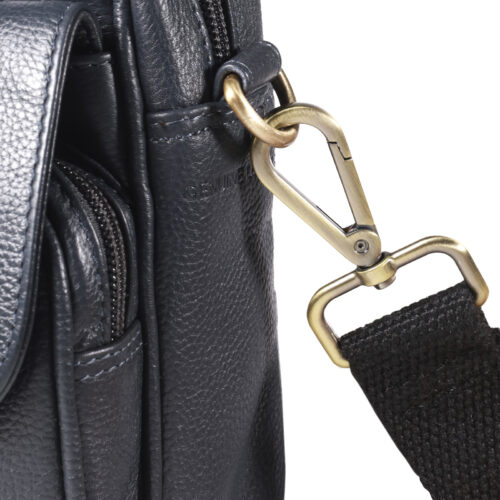 Morral de Cuero en color Azul - 1260 - Gino Rodinis