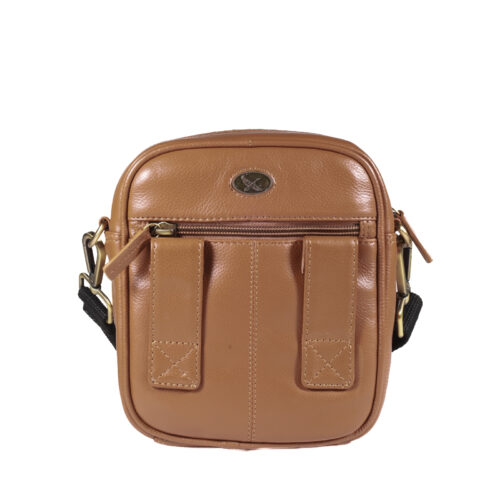 Morral de Cuero en color Camel - 1260 - Gino Rodinis