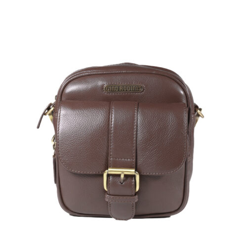 Morral de Cuero en color Café - 1260 - Gino Rodinis