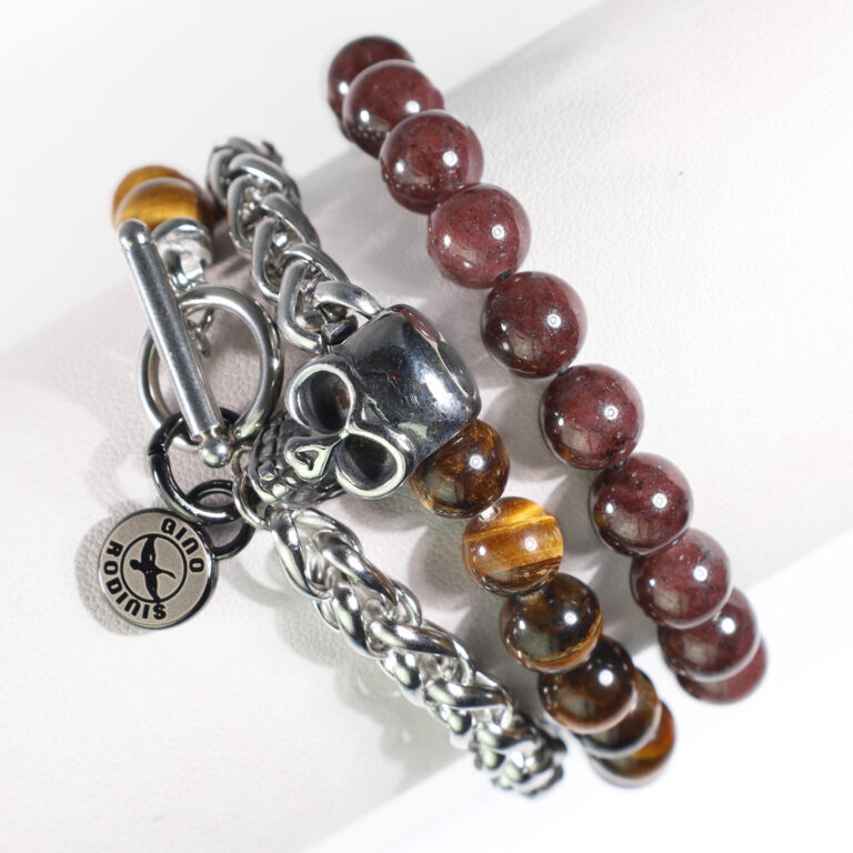 Vista Frontal de Brazalete color Marrón | B379