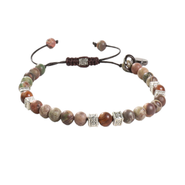 vista frontal de Brazalete B387 Café verdoso