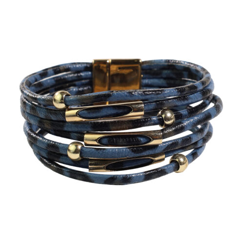 vista frontal de Brazalete B394 Azul