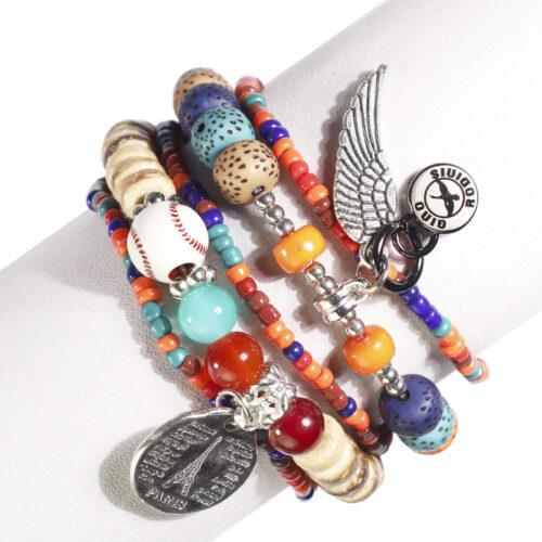 vista frontal de Brazalete B403 Naranjo