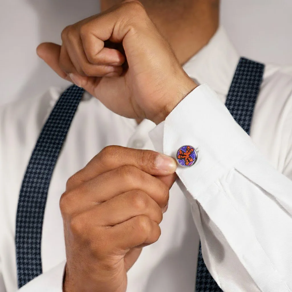 Cubre Botón Esmaltado Caleidoscopio | TB009 - Imagen 4