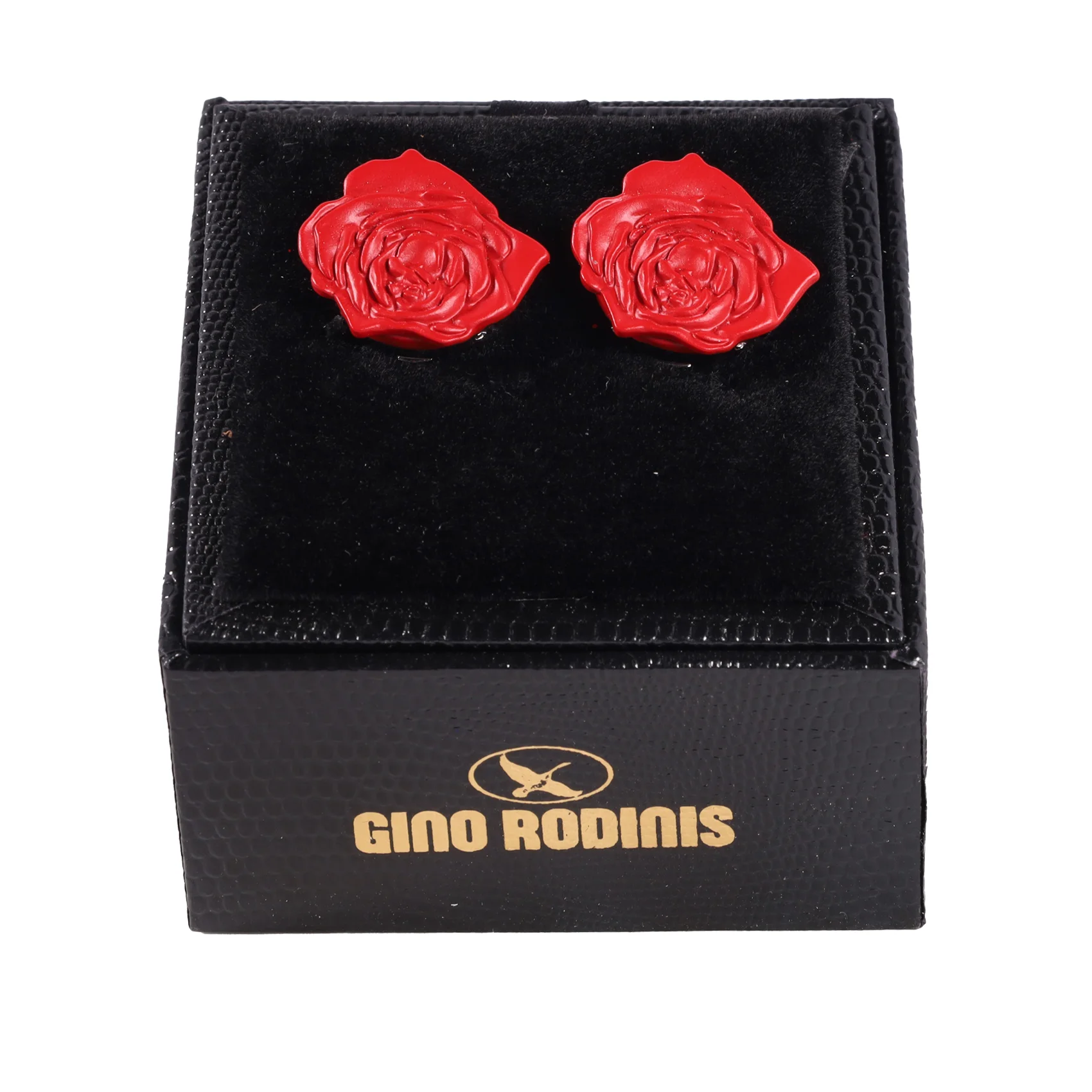 Cubre Botón Esmaltado Rosa Roja | TB018