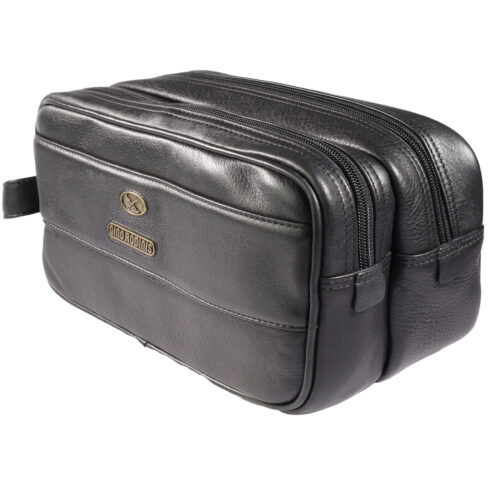 Vista Frontal - Lateral de Necessaire 2451 color Negro - Gino Rodinis