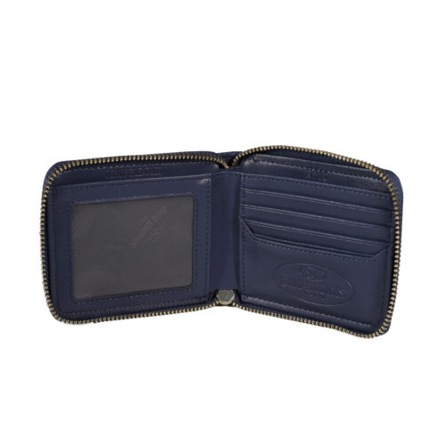Vista interior de Billetera de Mujer de cuero - Colección VICENZA - 1143 Azul - Gino Rodinis