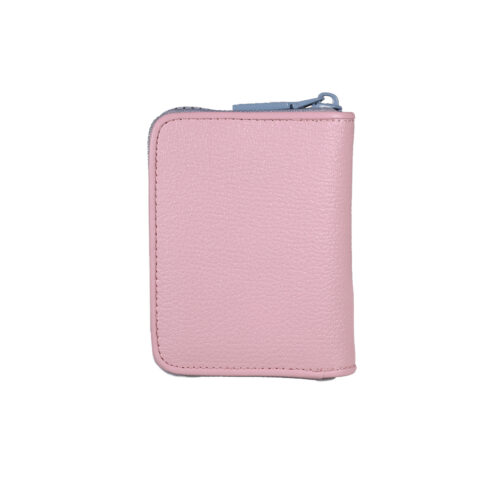 Vista Posterior de Billetera de Mujer de cuero - Colección Diana - 1147Rosado - Gino Rodinis