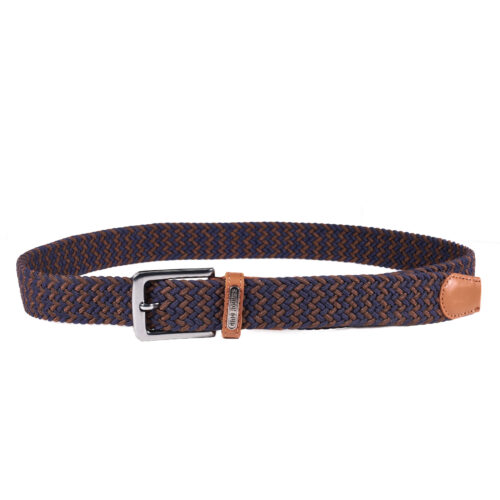 Cinturón Elasticado 2515 Azul & Café - Gino Rodinis