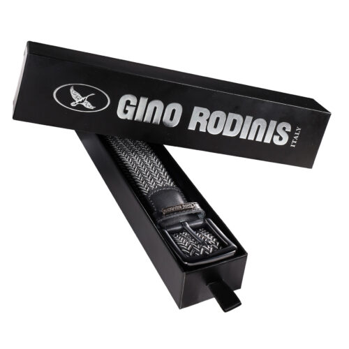 Cinturón Elasticado 2521 Negro & Gris - Gino Rodinis
