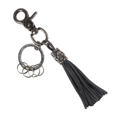 Llavero de cuero Hombre - Modelo LL116 en color Negro