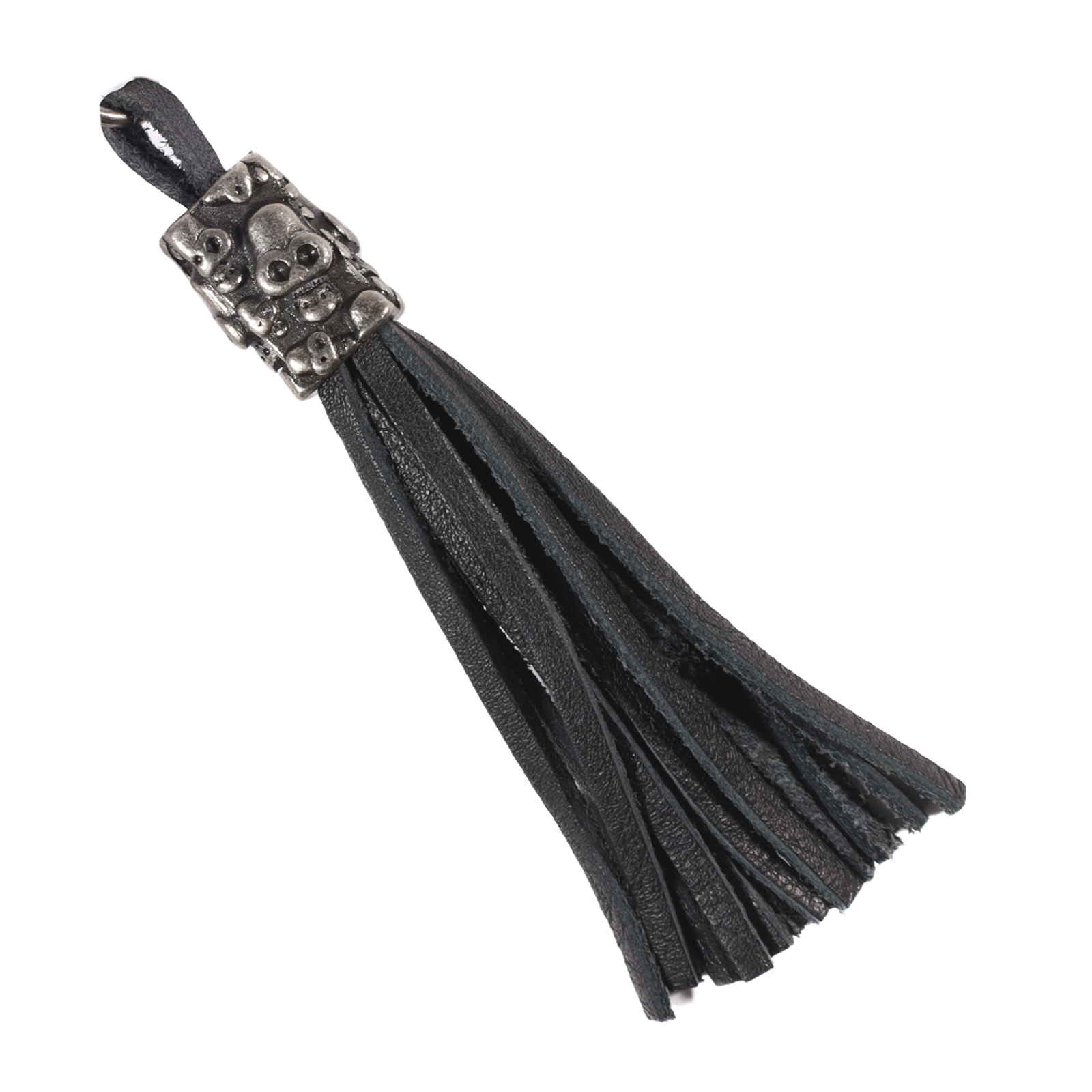 Llavero de cuero Hombre - Modelo LL116 en color Negro