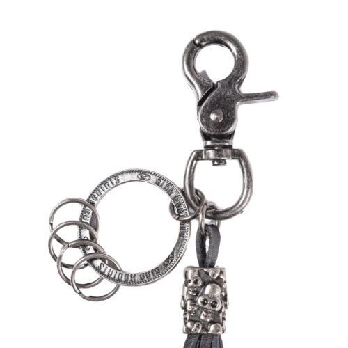 Llavero de cuero Hombre - Modelo LL116 en color Negro