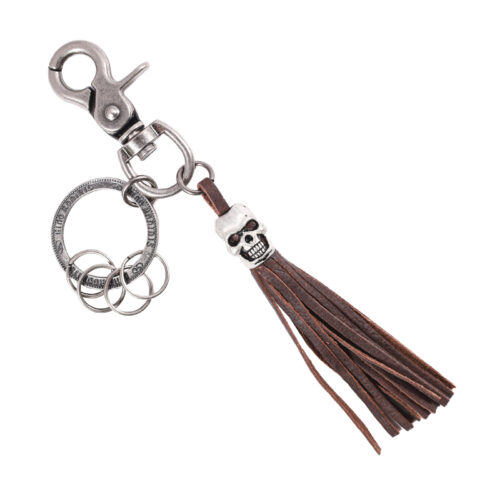 Llavero de cuero Hombre - Modelo LL117 en color Café