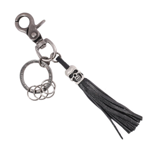 Llavero de cuero Hombre - Modelo LL117 en color Negro