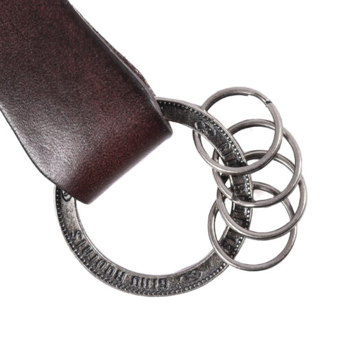 Llavero de cuero Hombre - Modelo LL118 en color Café