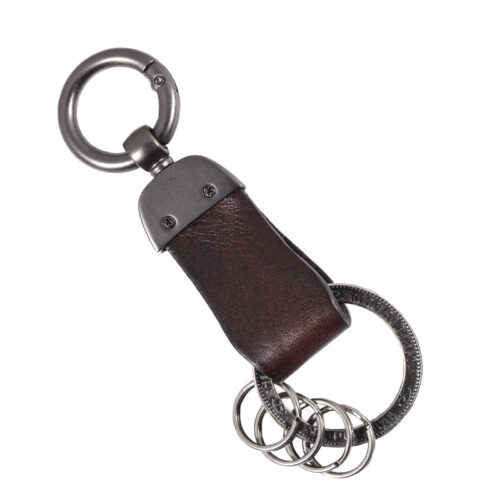Llavero de cuero Hombre - Modelo LL118 en color Café