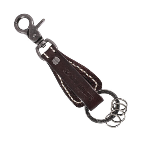Llavero de cuero Hombre - Modelo LL119 en color Café