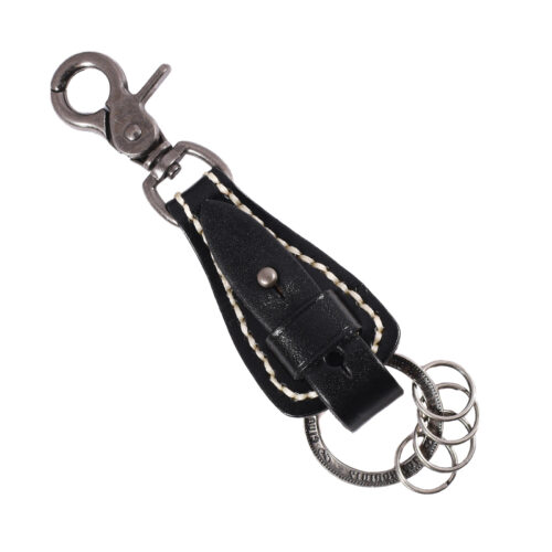 Llavero de cuero Hombre - Modelo LL119 en color Negro