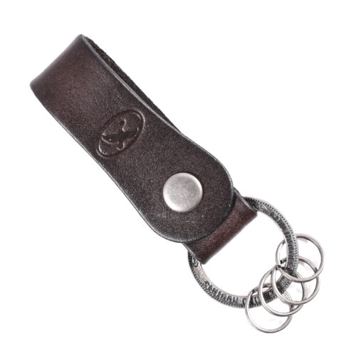 Llavero de cuero Hombre - Modelo LL120 en color Café