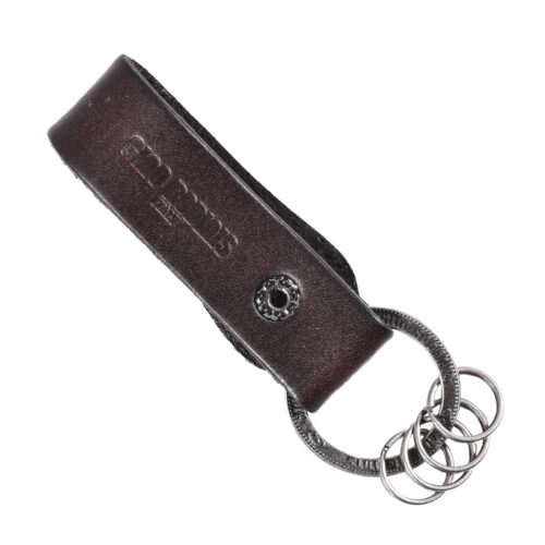 Llavero de cuero Hombre - Modelo LL120 en color Café