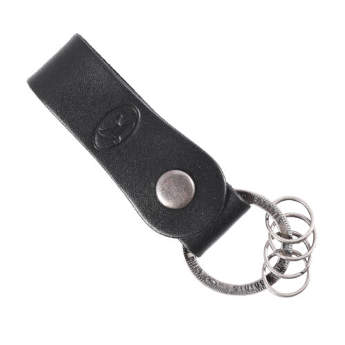 Llavero de cuero Hombre - Modelo LL120 en color Negro
