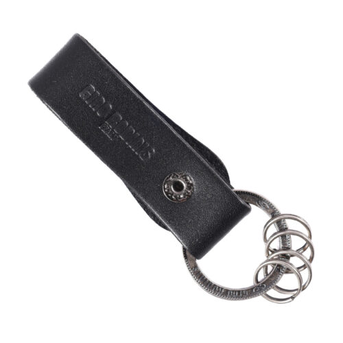 Llavero de cuero Hombre - Modelo LL120 en color Negro