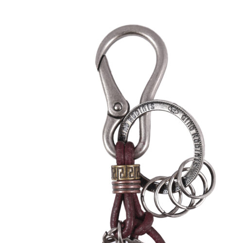 Llavero de cuero Hombre - Modelo LL121 en color Burdeo
