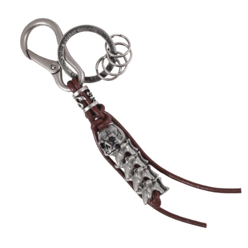 Llavero de cuero Hombre - Modelo LL122 en color Burdeo