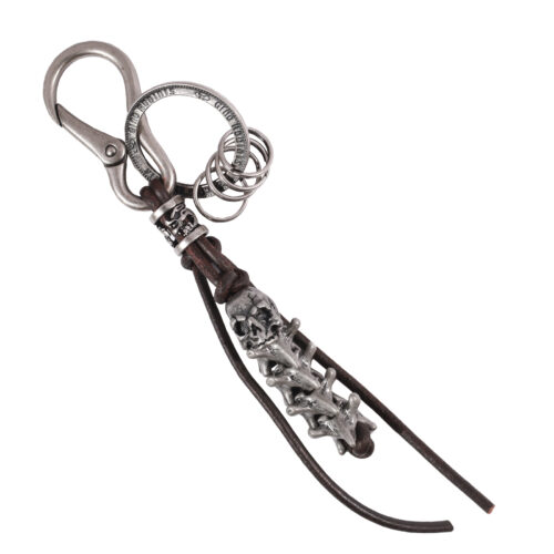 Llavero de cuero Hombre - Modelo LL122 en color Café