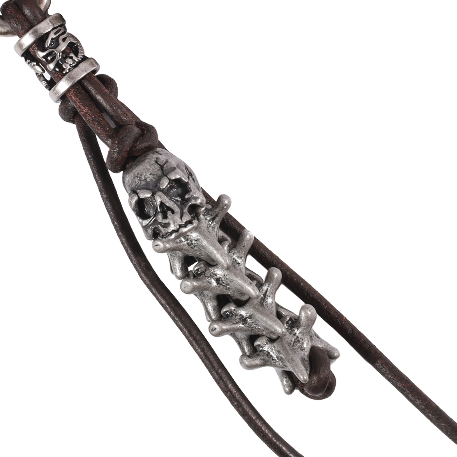 Llavero de cuero Hombre - Modelo LL122 en color Café