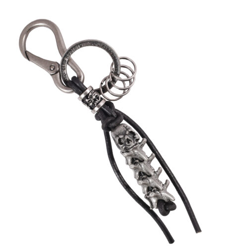 Llavero de cuero Hombre - Modelo LL122 en color Negro