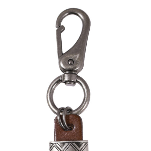 Llavero de cuero Hombre - Modelo LL123 en color Camel