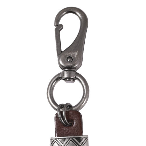 Llavero de cuero Hombre - Modelo LL123 en color Café
