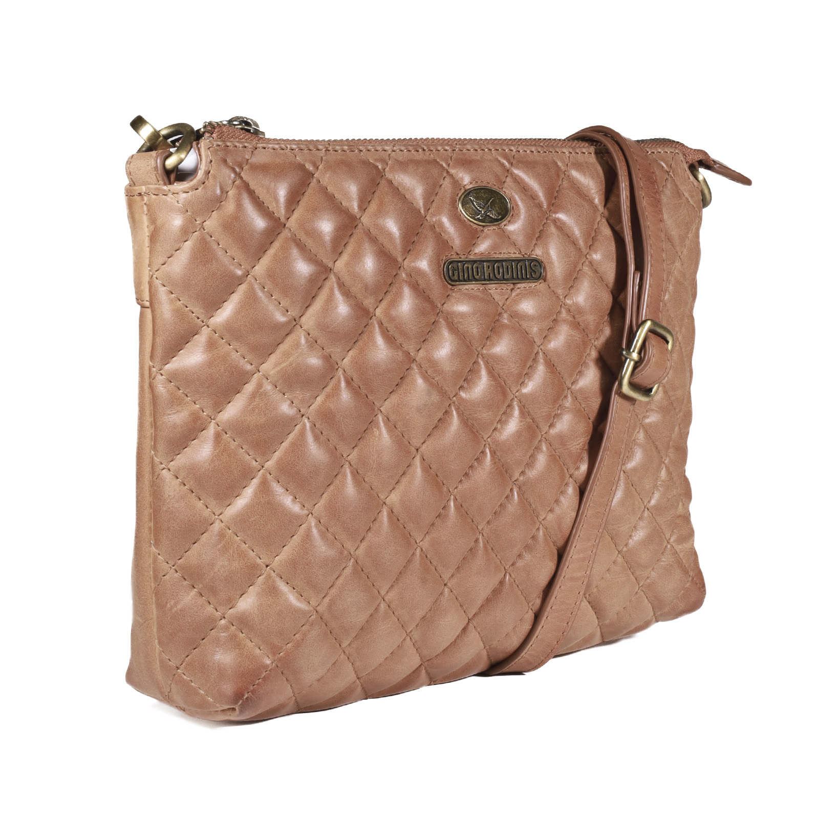 Cartera 2095 - 100% cuero - Color Camel, Modelo 2095 - Gino Rodinis