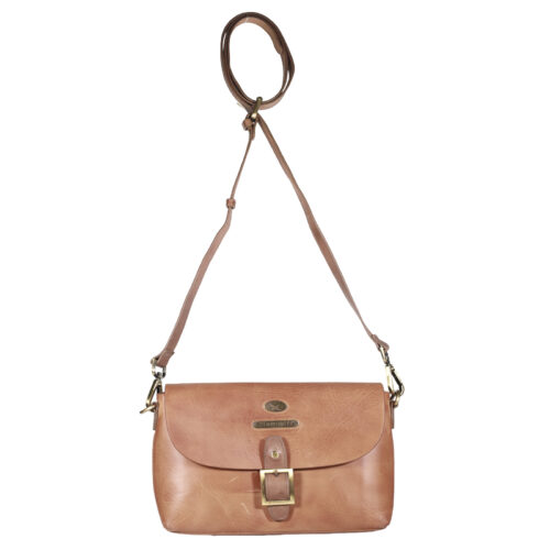 CARTERA DE CUERO MUJER - COLOR Camel- MODELO 2130- GINO RODINIS