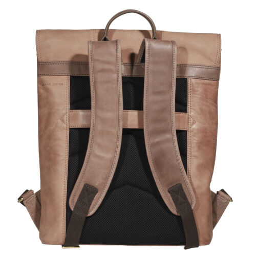Mochila de Cuero, Color Camel, Modelo 2101 - Gino Rodinis