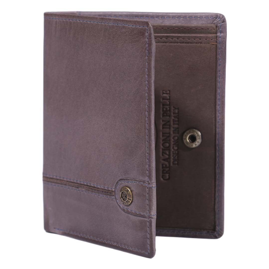 Billetera Texas 1.161 | Gris - Marrón - Imagen 2